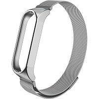 Ремешок для фитнес-браслета Xiaomi Mi Band 7 Metal Milanese Magnetic Band Silver