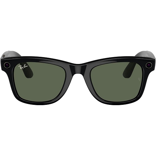 Смарт-очки Ray-Ban Meta Wayfarer Shiny Black Frame Green Lenses (RW4008 601/71 53-22)