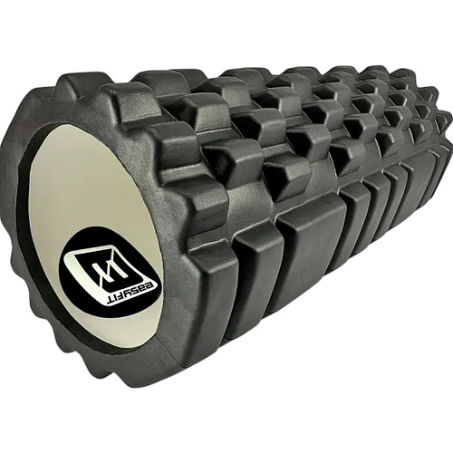 Массажный ролик EasyFit Grid Roller 33cm v.1.1 Black (EF-2020-BK)