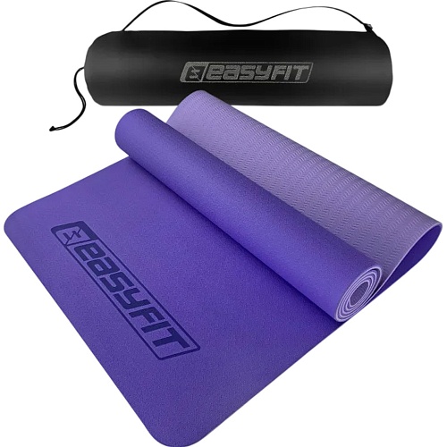 Килимок для йоги EasyFit TPE+TC 6mm Violet (EF-1924s-VV) - придбати в Дніпрі, Україні: ціна, характеристики | інтернет-магазин TOUCH