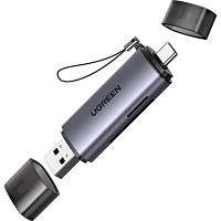 Кардрідер Ugreen CM185 USB-A/USB-C to SD/TF (50706) - придбати в Дніпрі, Україні: ціна, характеристики | інтернет-магазин TOUCH