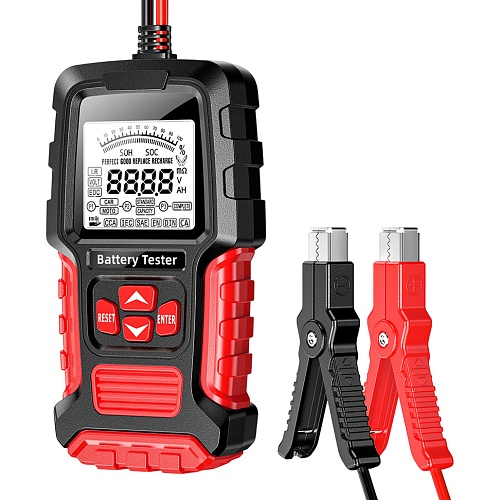 Тестер аккумуляторных батарей Foxsur FBT-300 Red