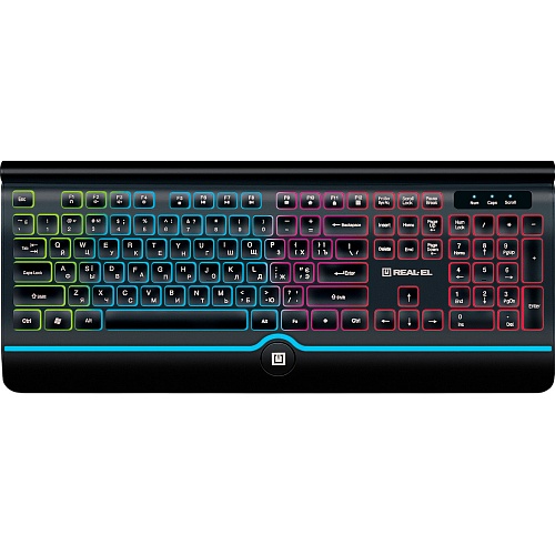 Клавиатура REAL-EL Comfort 8000 Backlit Black (EL123100033)