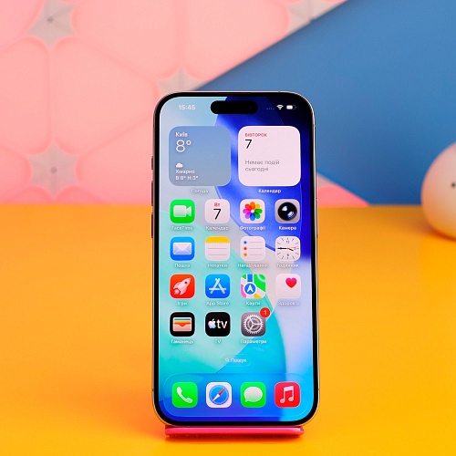 Смартфон Apple iPhone 15 Pro 128GB Natural Titanium (MTUX3) Б/У