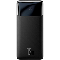 Зовнішній акумулятор Baseus Bipow Overseas 15W 10000mAh (PPBD050001) Black - придбати в Дніпрі, Україні: ціна, характеристики | інтернет-магазин TOUCH