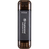 Внешний SSD накопитель Transcend ESD310C 512GB Black (TS512GESD310C)