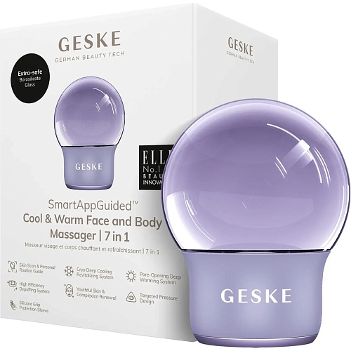 Массажер для лица GESKE Cool&Warm Face and Body Massager 7в1 Purple (HB0303)