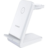 Бездротовий зарядний пристрій Choetech T608-F 3 в 1 Wireless Charger White  - придбати в Дніпрі, Україні: ціна, характеристики | інтернет-магазин TOUCH