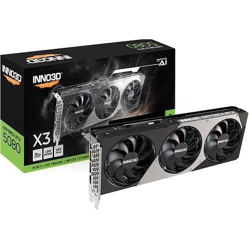 Видеокарта Inno3D GeForce RTX 5080 16GB X3 (N50803-16D7-176068N) EU