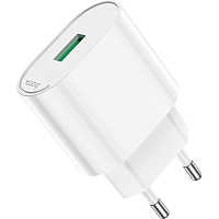 Мережевий зарядний пристрій Hoco C109A Fighter 18W White (784810)