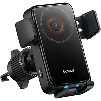 Автотримач із бездротовою зарядкою Baseus Wisdom Pro 15W (C40381501123-00) - придбати в Дніпрі, Україні: ціна, характеристики | інтернет-магазин TOUCH