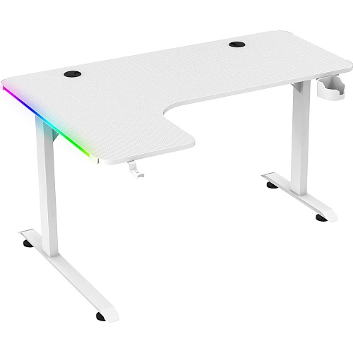 Компьютерный игровой стол GT Racer T-1217 (160x60-100x73) White