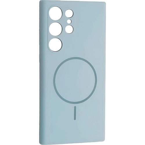 Чехол DK Luxury Silicone Case with MagSafe для Samsung Galaxy S24 Ultra Sky Blue
