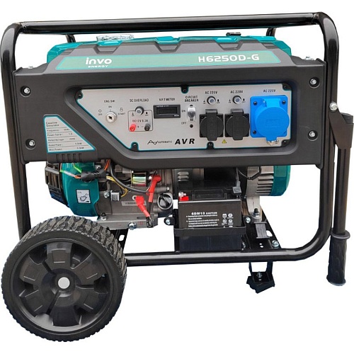 Генератор газово-бензиновый INVO H6250D-G 5/5.5 кВт (DD0004644)
