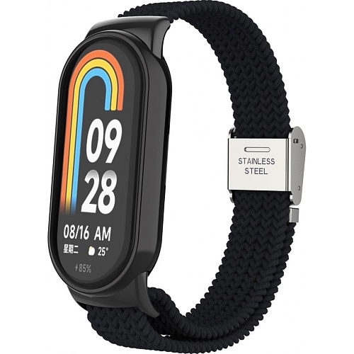 Ремешок ArmorStandart Braided Solo Loop для Xiaomi Smart Band 8 / 9 / 10 Black (ARM86879)