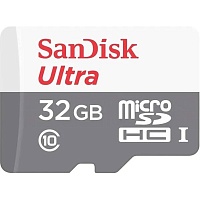 Карта пам'яті SanDisk microSDHC 32GB UHS-I Ultra A1 (SDSQUNR-032G-GN3MN)