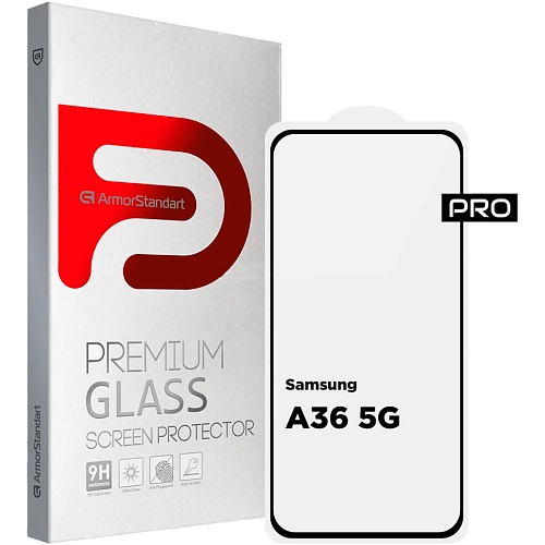 Захисне скло ArmorStandart Full Pro Glass для Samsung A36 5G Black (ARM82213) - придбати в Дніпрі, Україні: ціна, характеристики | інтернет-магазин TOUCH