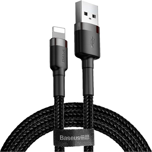 Кабель Baseus Cafule Cable USB for Lightning Gray/Black 2м (CALKLF-CG1)