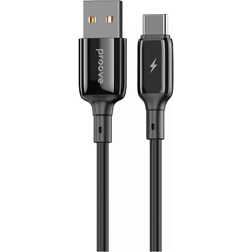 Кабель Proove Flex Metal USB-A to USB-C 2.4A 1m Black (CCFM20001201)