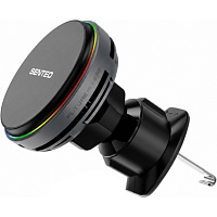 Автодержатель с беспроводной зарядкой Senteo M3 Mag Pro Qi2 15W Airvent Space Grey