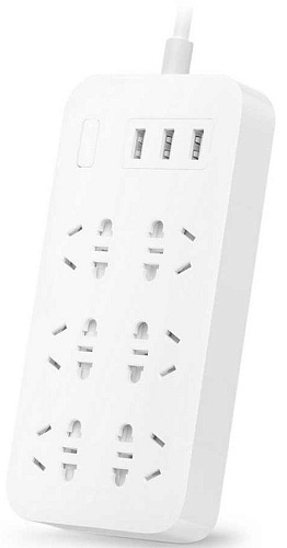 Сетевой фильтр Xiaomi MiJia Power Strip (6 розеток + 3 USB-port) White (CXB6-1QM)
