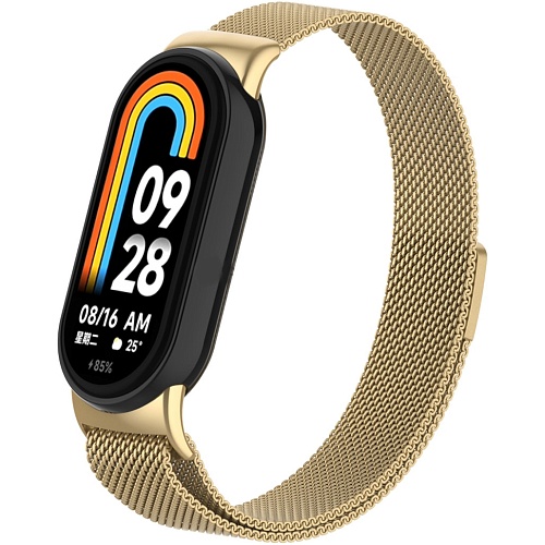 Ремешок ArmorStandart  Milanese Magnetic Band для Xiaomi Smart Band 8 / 9 / 10 Gold (ARM69919)
