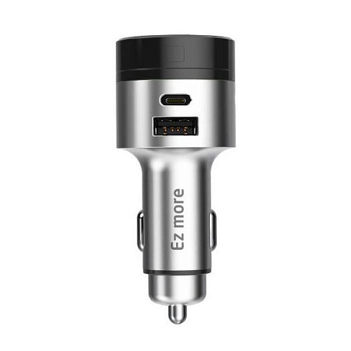 Автомобильное зарядное устройство Xiaomi Ez More Intelligent Control Bluetooth Car Fast Charge (Silver)
