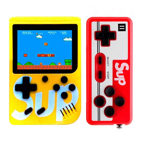 Ретро игровая приставка c джойстиком Dendy Sup Retro Game Box with Controller 400 игр (Yellow)