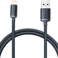 Кабель Baseus Crystal Shine Series USB to Lightning 2m Black (CAJY000101)
