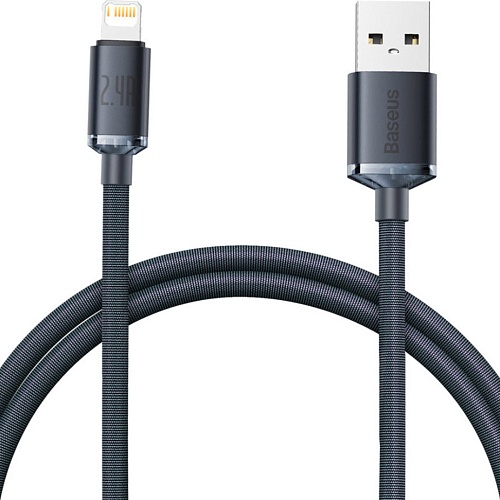 Кабель Baseus Crystal Shine Series USB to Lightning 2m Black (CAJY000101)