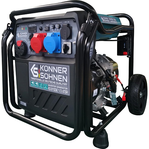 Инверторный бензиновый генератор Konner&Sohnen KS 8100iE 1/3 ATSR 8/8.5 кВт