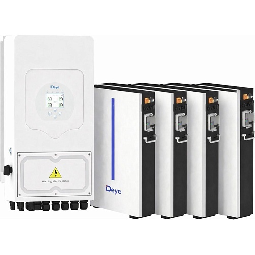 Система хранения энергии Deye SUN-8K-SG05LP3-EU-SM2 8kW + 4 АКБ RW-M6.1-B 24.5 kWh (51.2V/120Ah/6144Wh)