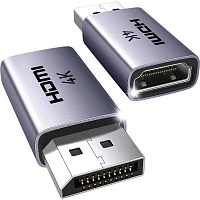 Перехідник Ugreen DP130 DisplayPort to HDMI 4K 2шт Gray (55935) - придбати в Дніпрі, Україні: ціна, характеристики | інтернет-магазин TOUCH