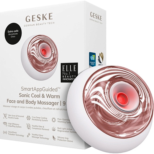 Массажер для лица GESKE Sonic Cool&Warm Face and Body Massager 9в1 Starlight (HB0140)