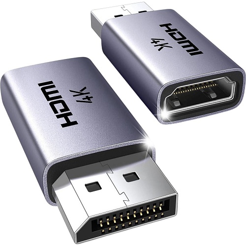 Перехідник Ugreen DP130 DisplayPort to HDMI 4K 2шт Gray (55935) - придбати в Дніпрі, Україні: ціна, характеристики | інтернет-магазин TOUCH