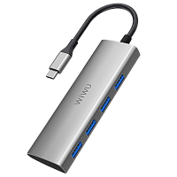 USB-хаб WiWU Alpha A440 (Gray)