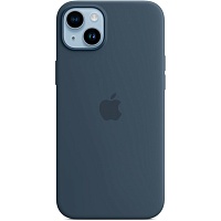Чехол Silicone Case с MagSafe для Apple iPhone 14 Plus (Storm Blue) ААА