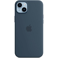 Чехол Silicone Case с MagSafe для Apple iPhone 14 Plus (Storm Blue) ААА