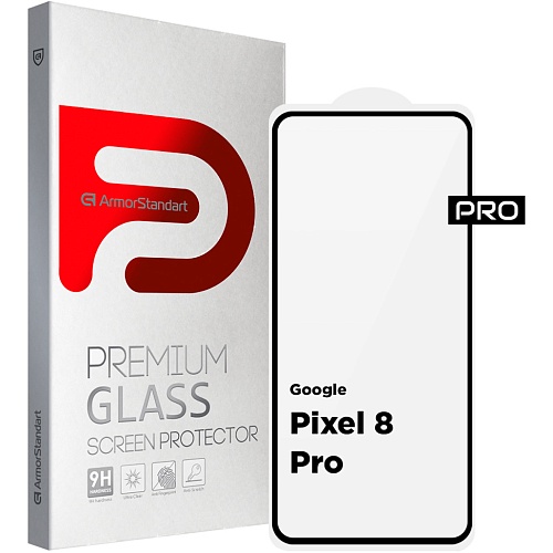 Защитное стекло ArmorStandart Full Pro Glass для Google Pixel 8 Pro Black (ARM72908)