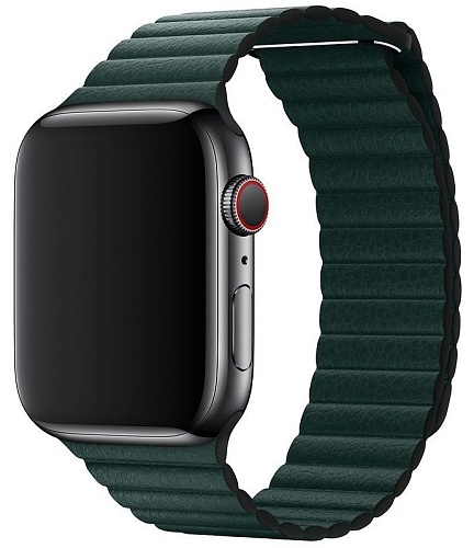 Ремешок Leather Loop Band для Apple Watch 38mm (Green)