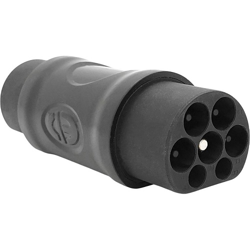 Адаптер-переходник для зарядки электромобиля Voltronic Type2 - GBT 7Pin 380V Black (Type2-GBT-7P)