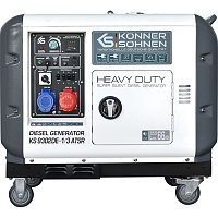 Генератор дизельный Konner&Sohnen KS 9302DE-1/3 ATSR 6.5/7.5 кВт