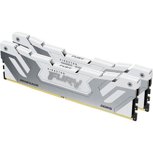 Модуль памяти DDR5 CUDIMM Kingston FURY Renegade 2x24GB 8800MHz White/Silver (KF588CU42RWK2-48)