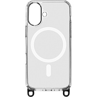 Чехол ArmorStandart Crossbody Air MagSafe Rope для Apple iPhone 16 Clear (ARM86376)