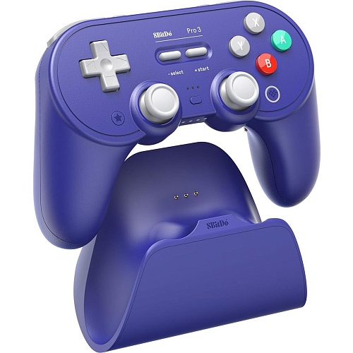 Геймпад 8BitDo Pro 3 Bluetooth 80GQ Purple (6922621507192)