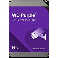 Жесткий диск 3.5" WD Purple 6TB SATA 256MB (WD64PURZ)