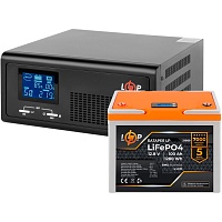 Источник бесперебойного питания (ИБП) LogicPower UPS B430 + АКБ LiFePO4 1280Wh (22633)