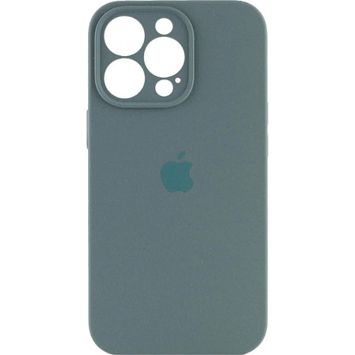 Чехол Silicone Case Camera Protect для Apple iPhone 16 Pro Pine Green AA