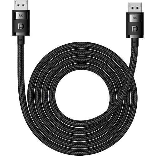 Кабель Baseus High Definition DP 8K to DP 8K 2m Black (B00633706111-02)
