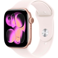 Смарт-часы Apple Watch Series 11 GPS 46mm Rose Gold Aluminum Case with Light Blush Sport Band M/L (MEV74) Уценка